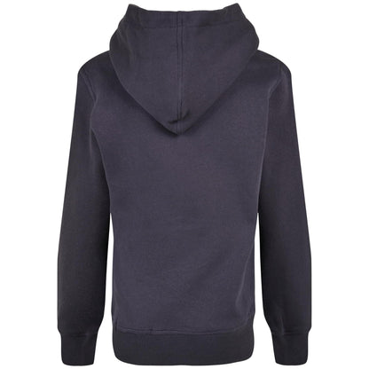 Navy - Back - Build Your Brand Childrens-Kids Basic Organic Hoodie