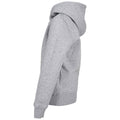 Heather Grey - Side - Build Your Brand Childrens-Kids Basic Organic Hoodie