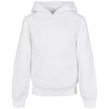 White - Front - Build Your Brand Childrens-Kids Basic Organic Hoodie