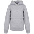 Heather Grey - Front - Build Your Brand Childrens-Kids Basic Organic Hoodie