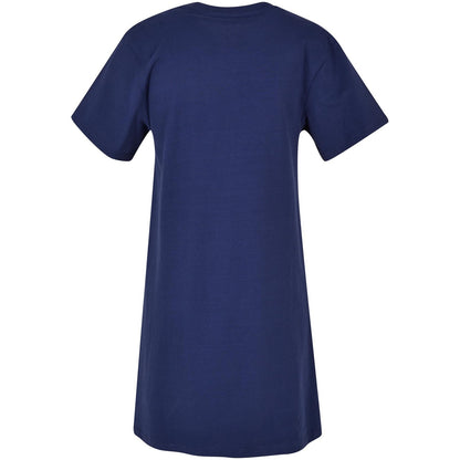 Light Navy - Back - Build Your Brand Womens-Ladies T-Shirt Dress
