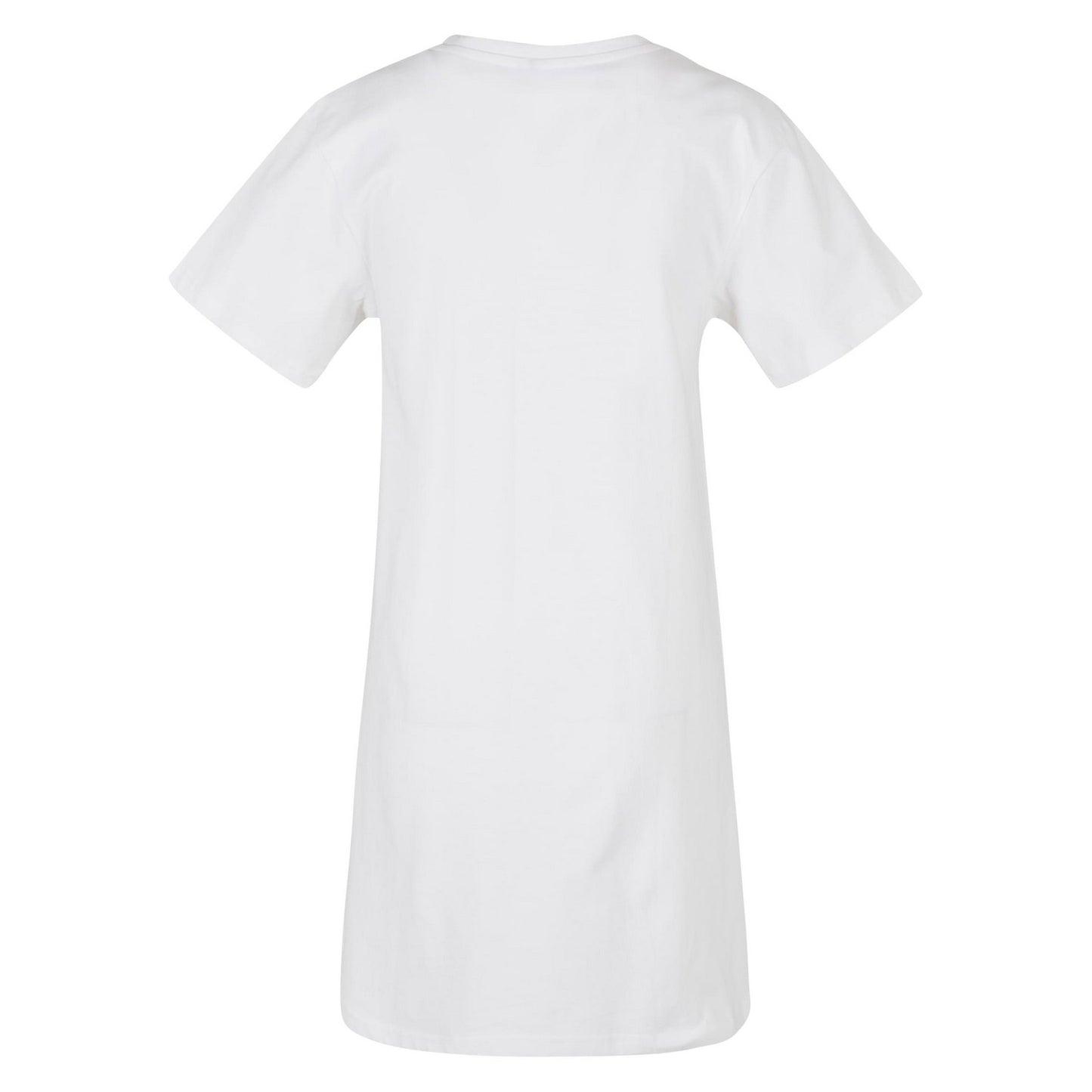 White - Back - Build Your Brand Womens-Ladies T-Shirt Dress
