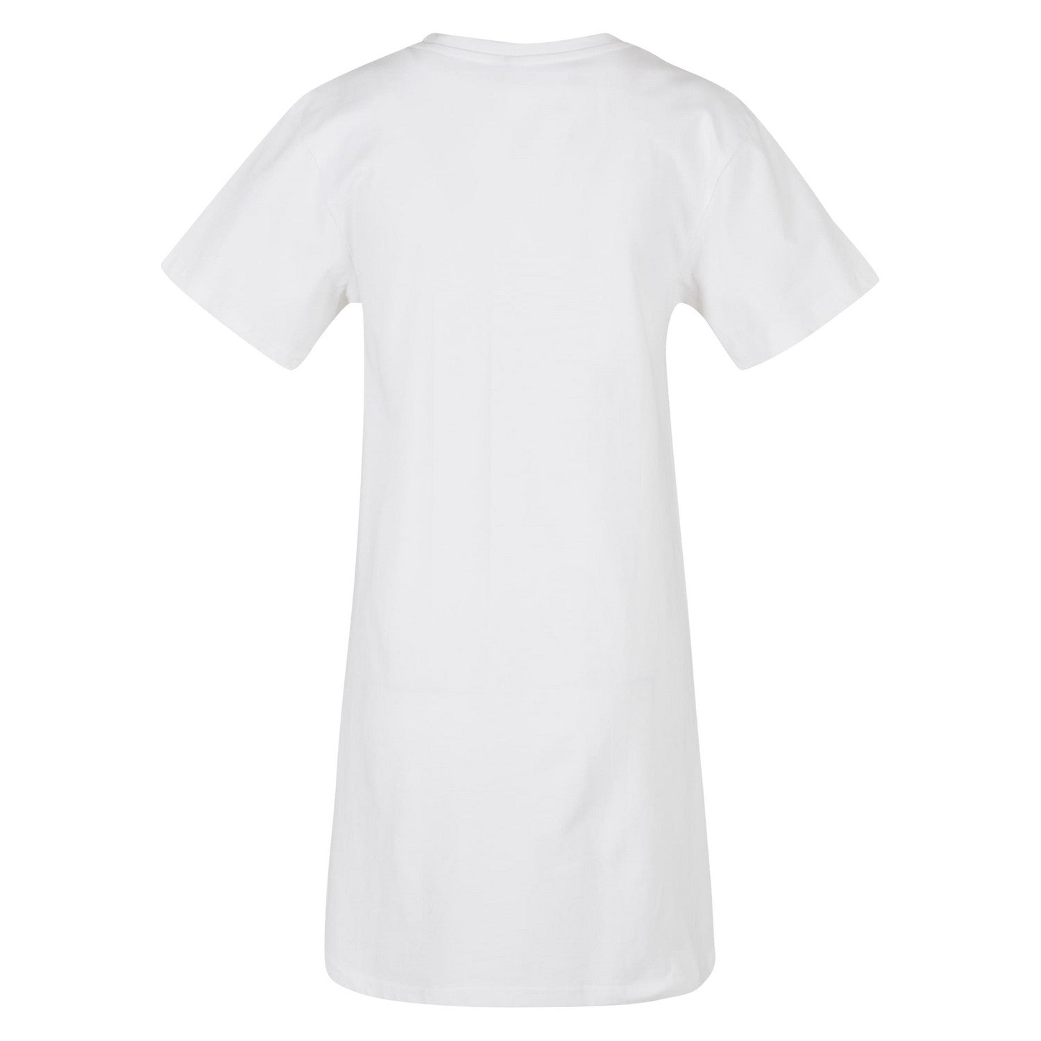 White - Back - Build Your Brand Womens-Ladies T-Shirt Dress