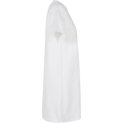 White - Side - Build Your Brand Womens-Ladies T-Shirt Dress