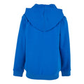 Intense Blue - Back - Build Your Brand Childrens-Kids Basic Organic Full Zip Hoodie