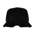Black - Front - Flexfit Unisex Adult Corduroy Bucket Hat