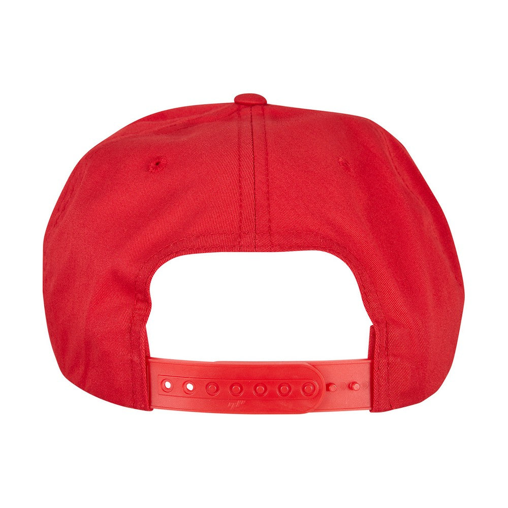 Red - Back - Flexfit Unisex Adult Classic Poplin Golf Cap