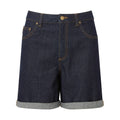 Indigo - Front - Wombat Womens-Ladies Denim Shorts