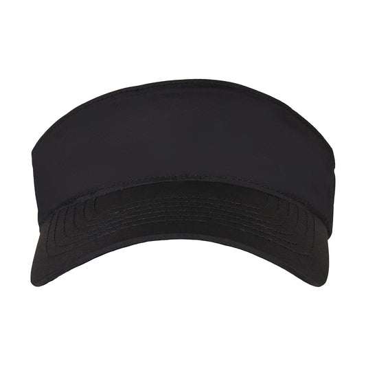 Black - Front - Flexfit Unisex Adult Performance Visor Cap