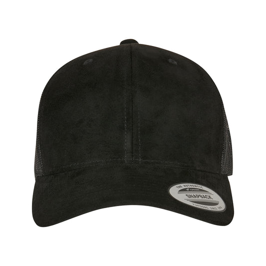 Black - Front - Flexfit Unisex Adult Trucker Cap