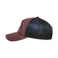 Maroon-Black - Side - Flexfit Unisex Adult Trucker Cap