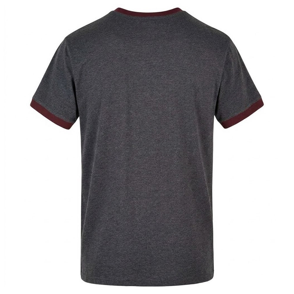 Charcoal-Cherry - Back - Build Your Brand Mens T-Shirt