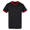 Black-City Red - Front - Build Your Brand Mens T-Shirt