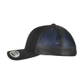 Black - Side - Flexfit Unisex Adult Recycled Polyester Trucker Cap