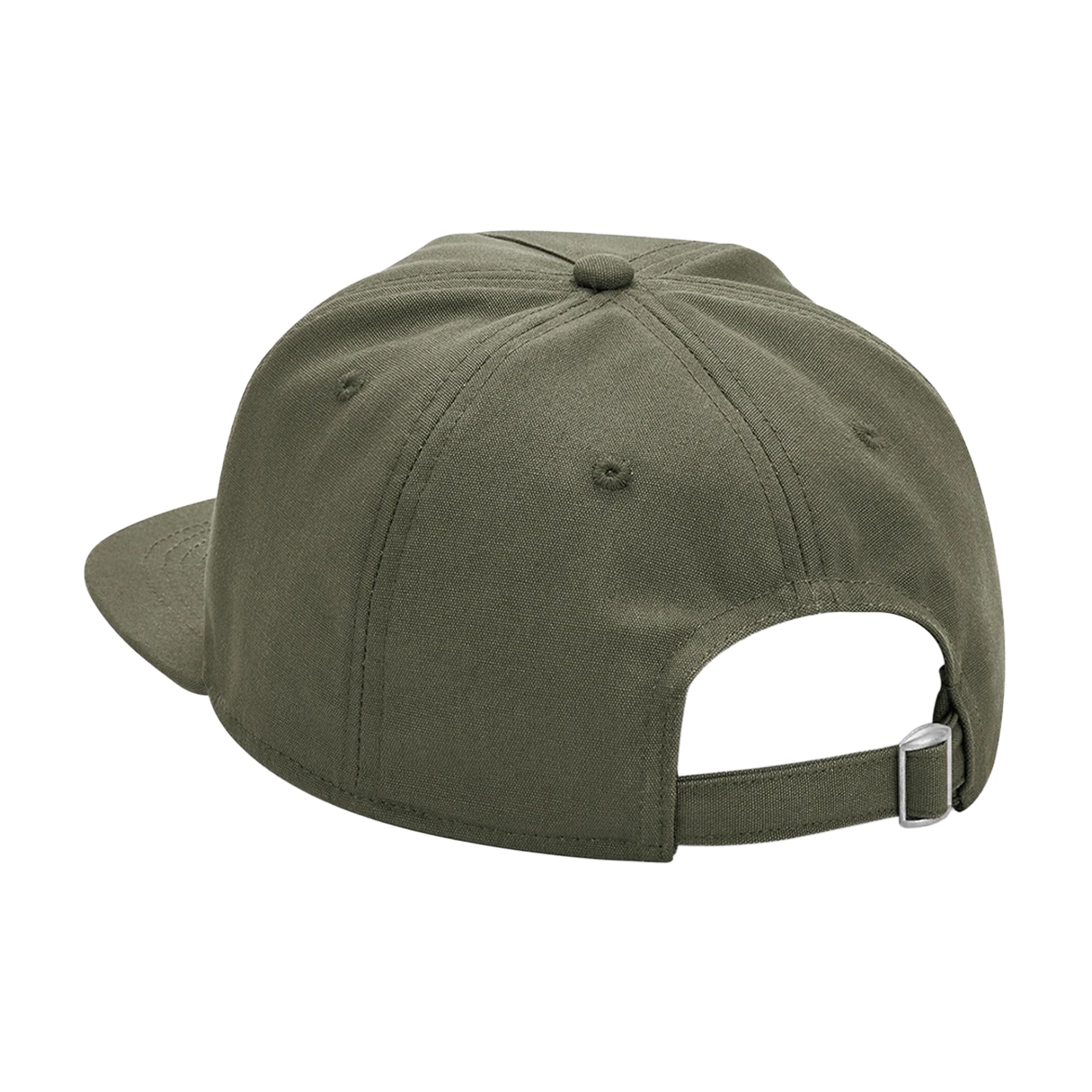 Olive Green - Back - Beechfield 5 Panel Organic Cotton Cap