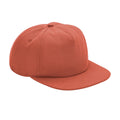 Terracotta - Front - Beechfield 5 Panel Organic Cotton Cap