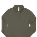 Red - Front - B&C Mens My Long-Sleeved Polo Shirt