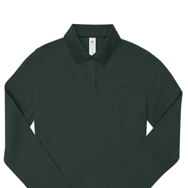 Dark Forest - Back - B&C Mens My Long-Sleeved Polo Shirt