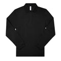 Black - Front - B&C Mens My Long-Sleeved Polo Shirt