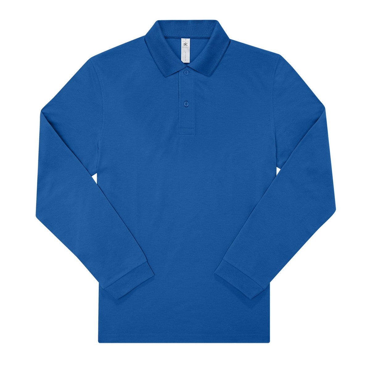 Royal Blue - Front - B&C Mens My Long-Sleeved Polo Shirt