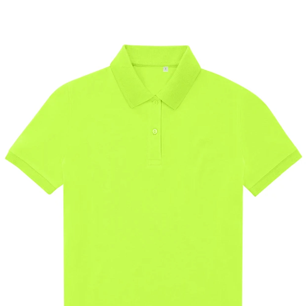 Acid Lime - Back - B&C Womens-Ladies My Eco Polo Shirt