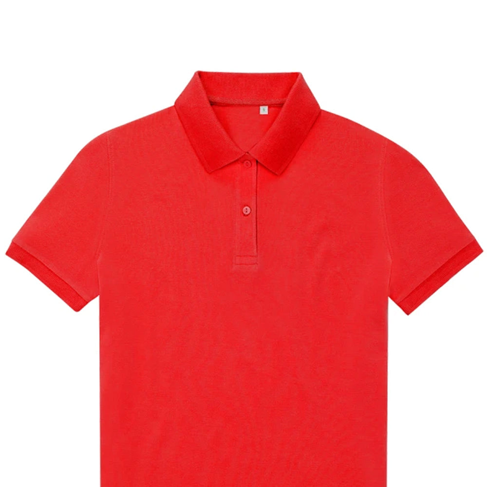 Red - Back - B&C Womens-Ladies My Eco Polo Shirt