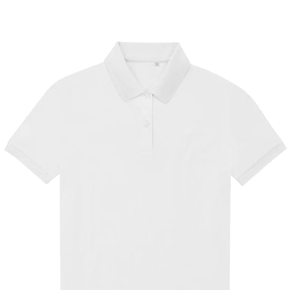 White - Back - B&C Womens-Ladies My Eco Polo Shirt