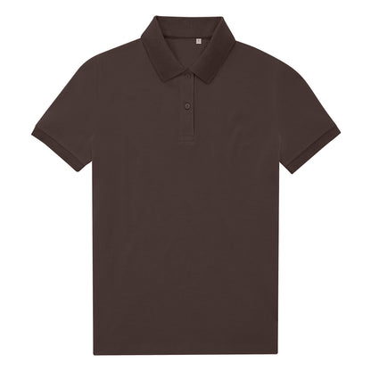 Roasted Coffee - Front - B&C Womens-Ladies My Eco Polo Shirt