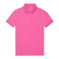 Lotus Pink - Front - B&C Womens-Ladies My Eco Polo Shirt