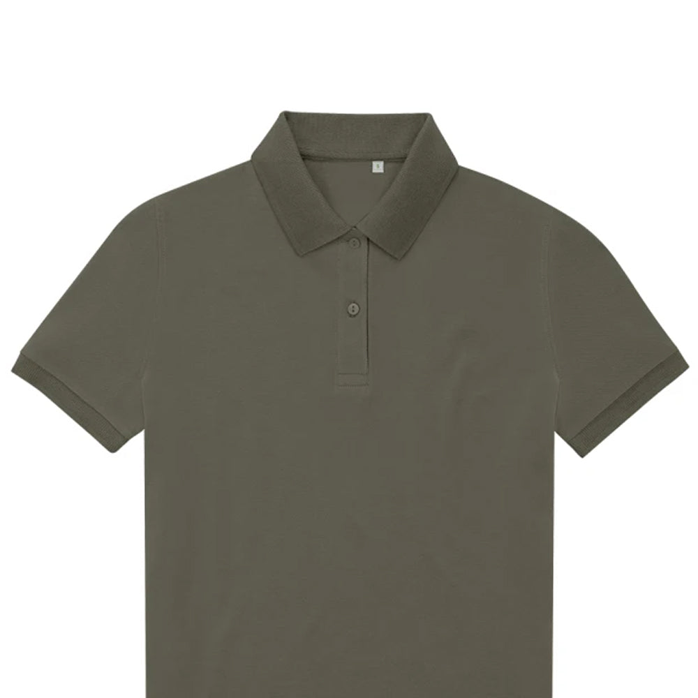 Camo Green - Back - B&C Womens-Ladies My Eco Polo Shirt
