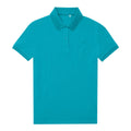 Pop Turquoise - Front - B&C Womens-Ladies My Eco Polo Shirt