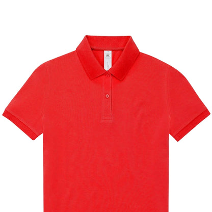 Red - Back - B&C Womens-Ladies My Polo Shirt