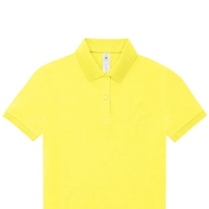 Solar Yellow - Back - B&C Womens-Ladies My Polo Shirt
