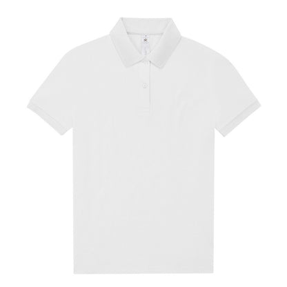 White - Front - B&C Womens-Ladies My Polo Shirt