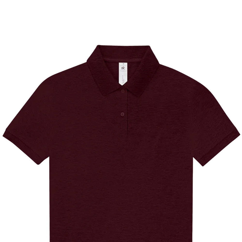 Burgundy - Back - B&C Womens-Ladies My Polo Shirt