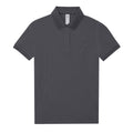 Dark Grey - Front - B&C Womens-Ladies My Polo Shirt