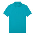 Pop Turquoise - Front - B&C Mens My Eco Polo Shirt