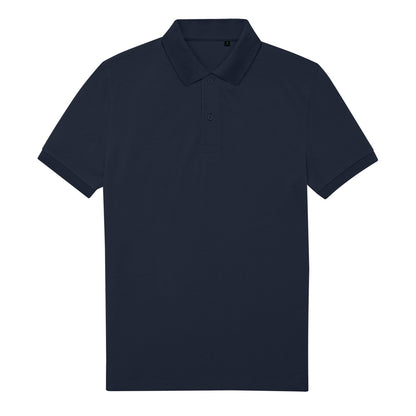 Navy - Front - B&C Mens My Eco Polo Shirt