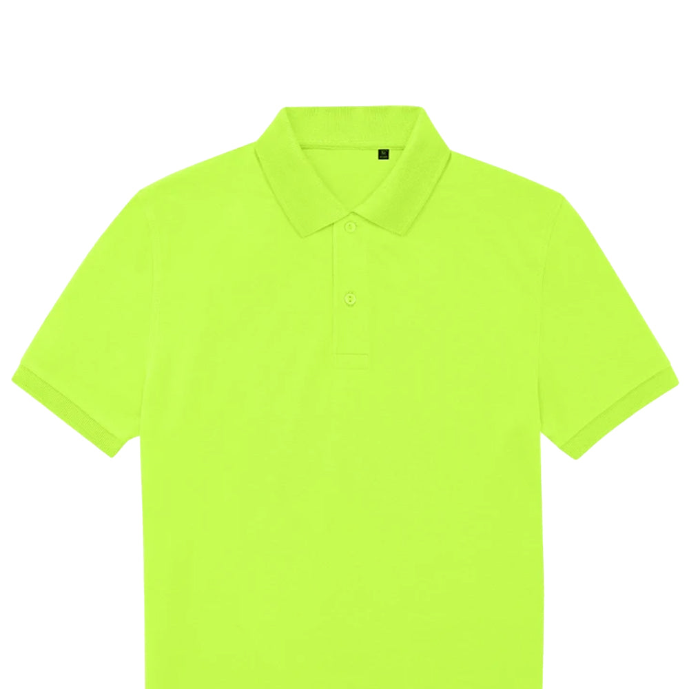 Acid Lime - Back - B&C Mens My Eco Polo Shirt
