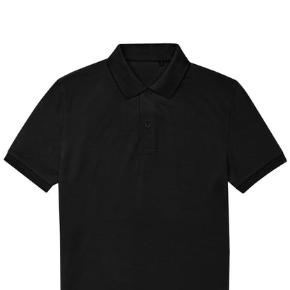 Black - Back - B&C Mens My Eco Polo Shirt