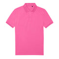 Lotus Pink - Front - B&C Mens My Eco Polo Shirt