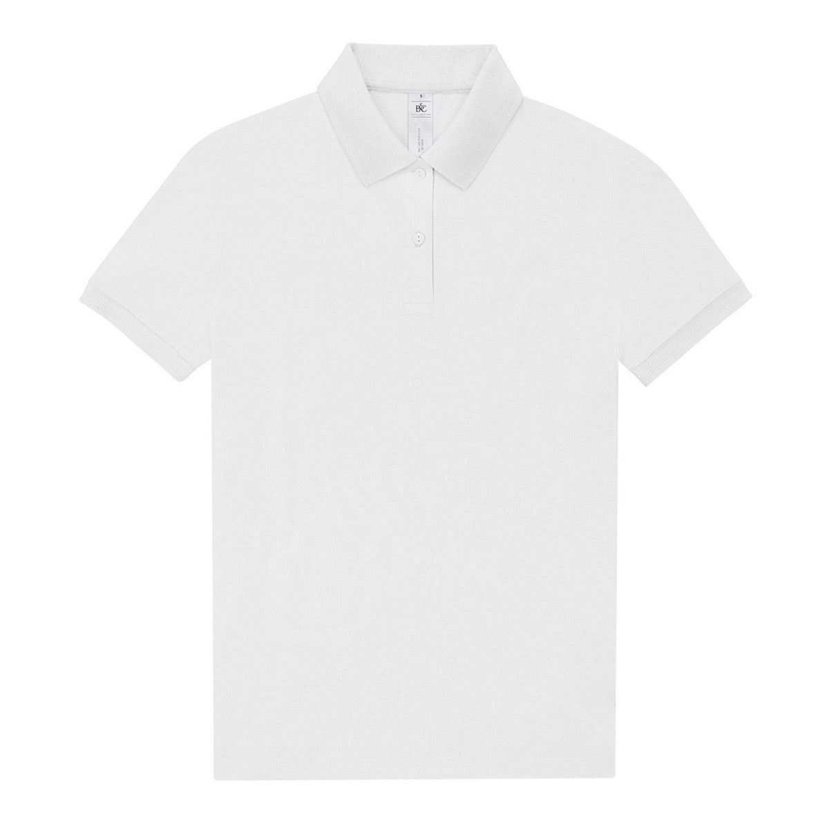 White - Front - B&C Womens-Ladies My Polo Shirt