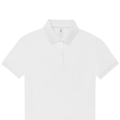 White - Back - B&C Womens-Ladies My Polo Shirt