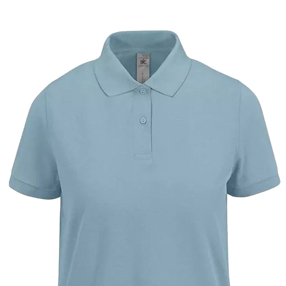 Amalfi Blue - Back - B&C Womens-Ladies My Polo Shirt