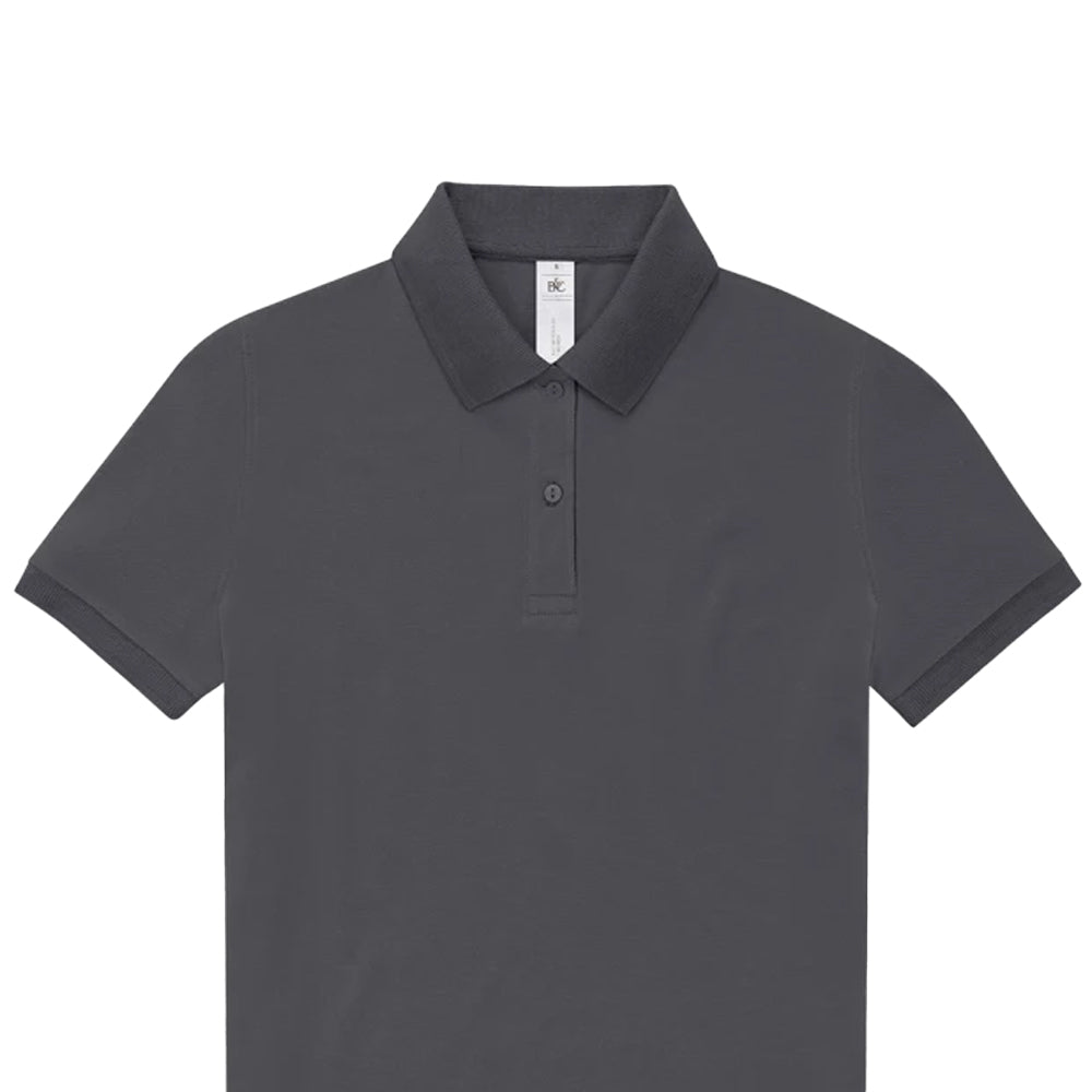 Dark Grey - Back - B&C Womens-Ladies My Polo Shirt