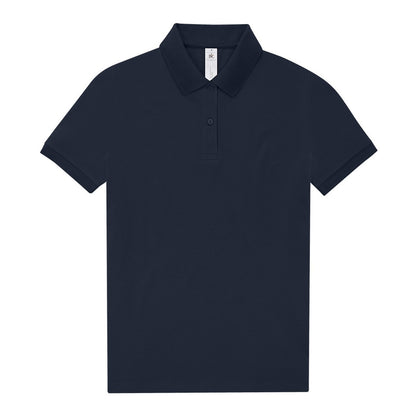 Navy - Front - B&C Womens-Ladies My Polo Shirt
