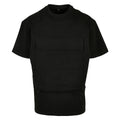 Black - Front - Build Your Brand Mens Chest Pocket Oversized T-Shirt