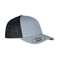 Heather-Black - Back - Flexfit Unisex Adult Retro Two Tone Trucker Cap