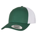 Evergreen-White - Back - Flexfit Unisex Adult Retro Two Tone Trucker Cap