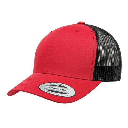 Red-Black - Front - Flexfit Unisex Adult Retro Two Tone Trucker Cap